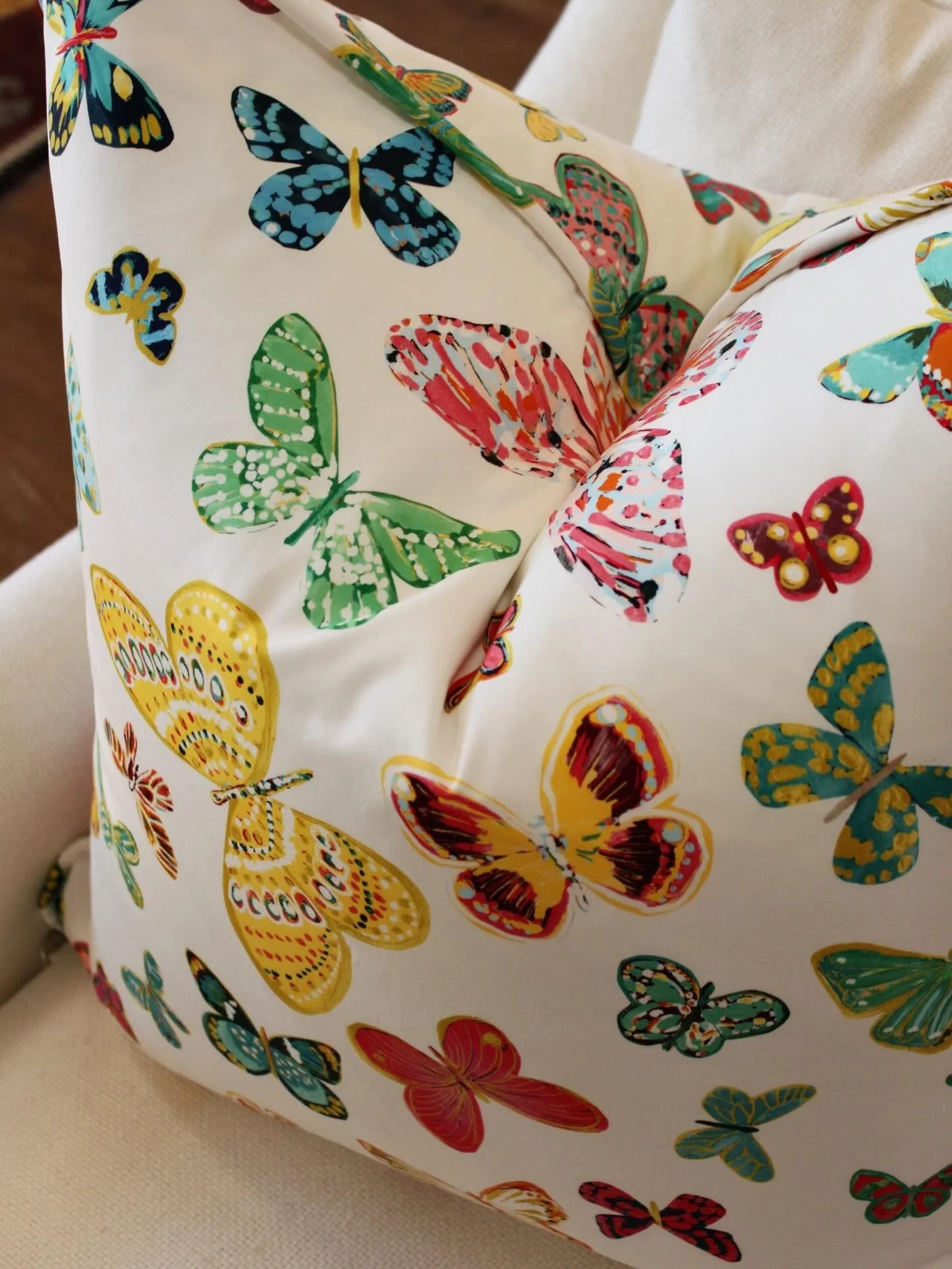 Custom pillows? Yes, please! 

Whether you have a favorite fabric or need help deciding&mdash;we&rsquo;ve got you. Swing by the store today, and shop our pillow wall (or design your own!) 🤩