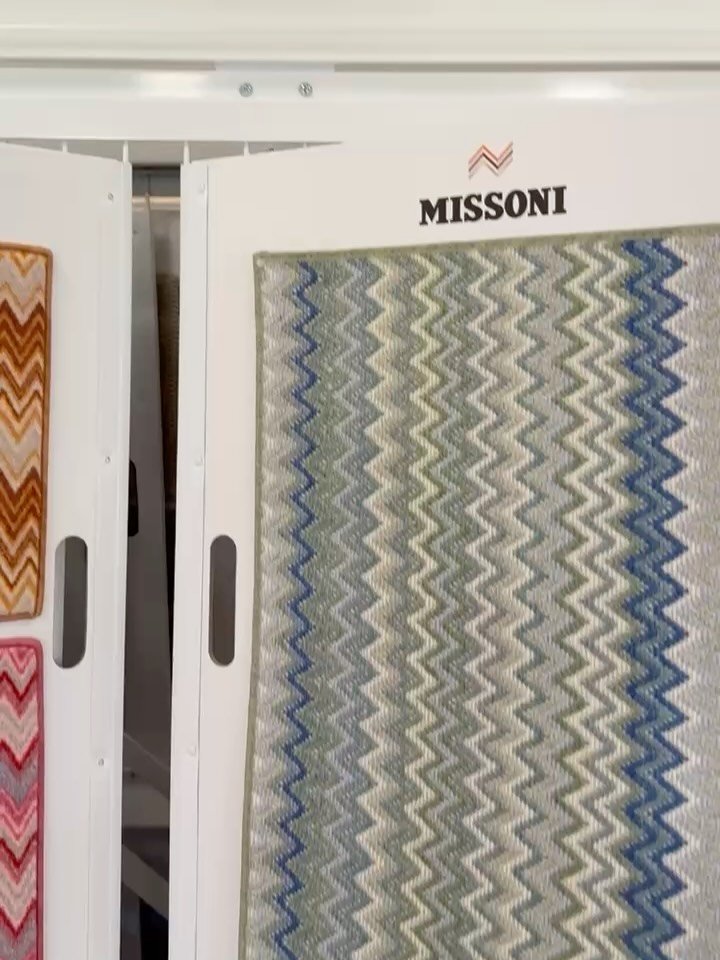 Swipe to see the finished product ➡️

Rug of our dreams&mdash;custom Missoni from @prestigemills now in-store!