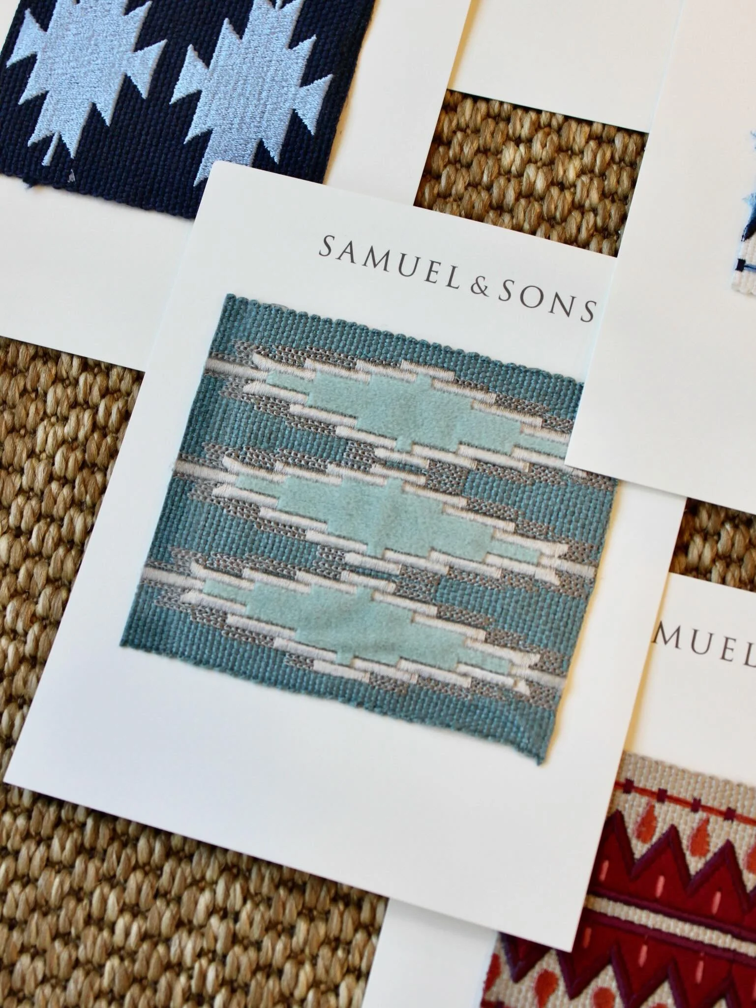 Add a little &lsquo;zhuzh&rsquo; to your pillows, window treatments and furniture (or really anything!) ✨ Samuel &amp; Sons trim options galore in-store!