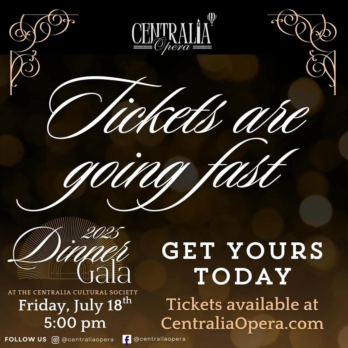 🎟 ⏰ Tickets are going fast! Order yours today to secure your spot! This will be a night you won&rsquo;t forget!