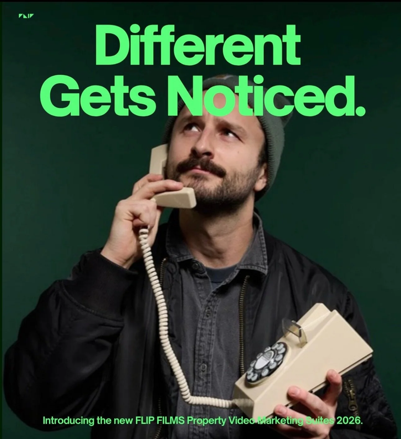 Tired of same-same property videos?

Same here. So we rebuilt the whole thing.

Introducing the all new FLIP Property Marketing Suites. A sensory social-first content system designed for reach.

As you move up the tiers, it&rsquo;s not &ldquo;more fo
