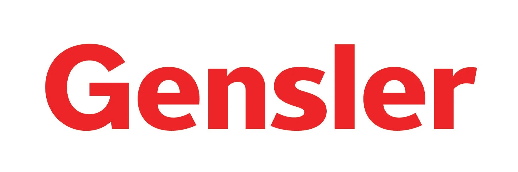 The word 'Gensler' in bold red text on a white background.