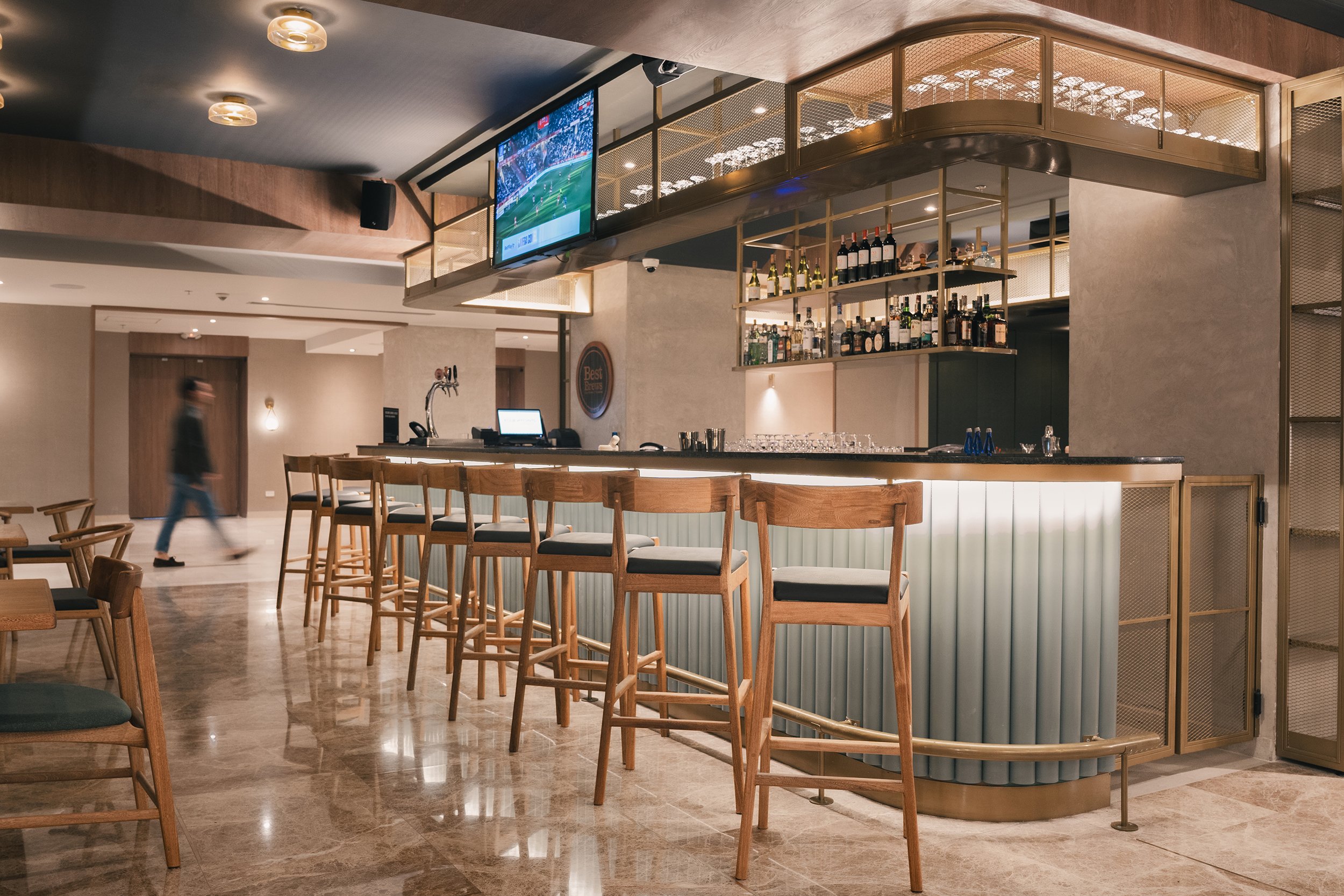 Fotografía de interiores y arquitectura. Fotografía de bar en el hotel Tequendama