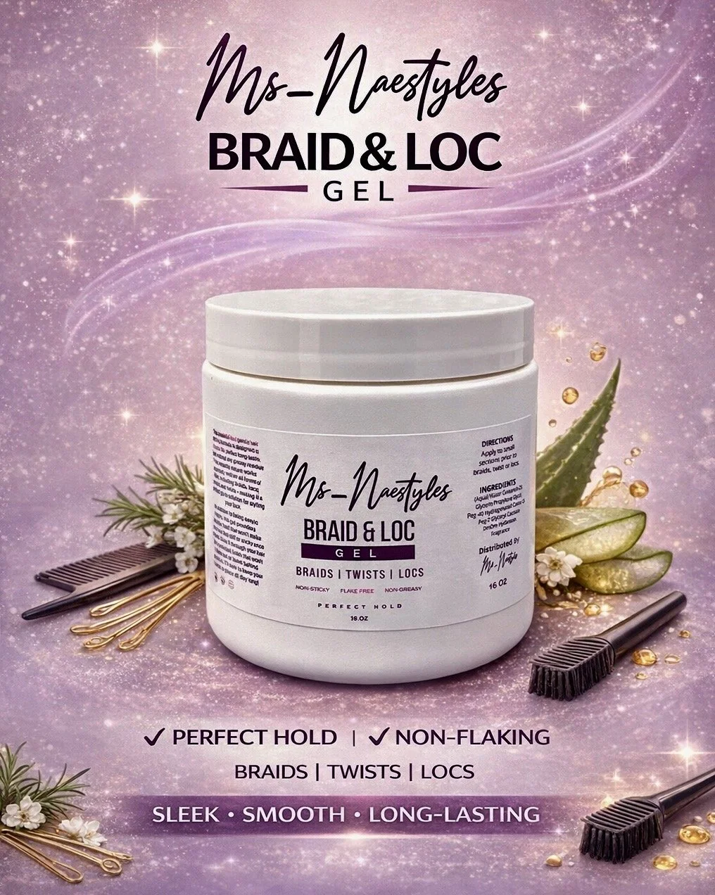 Ms  Naestyles Braid and Loc Gel