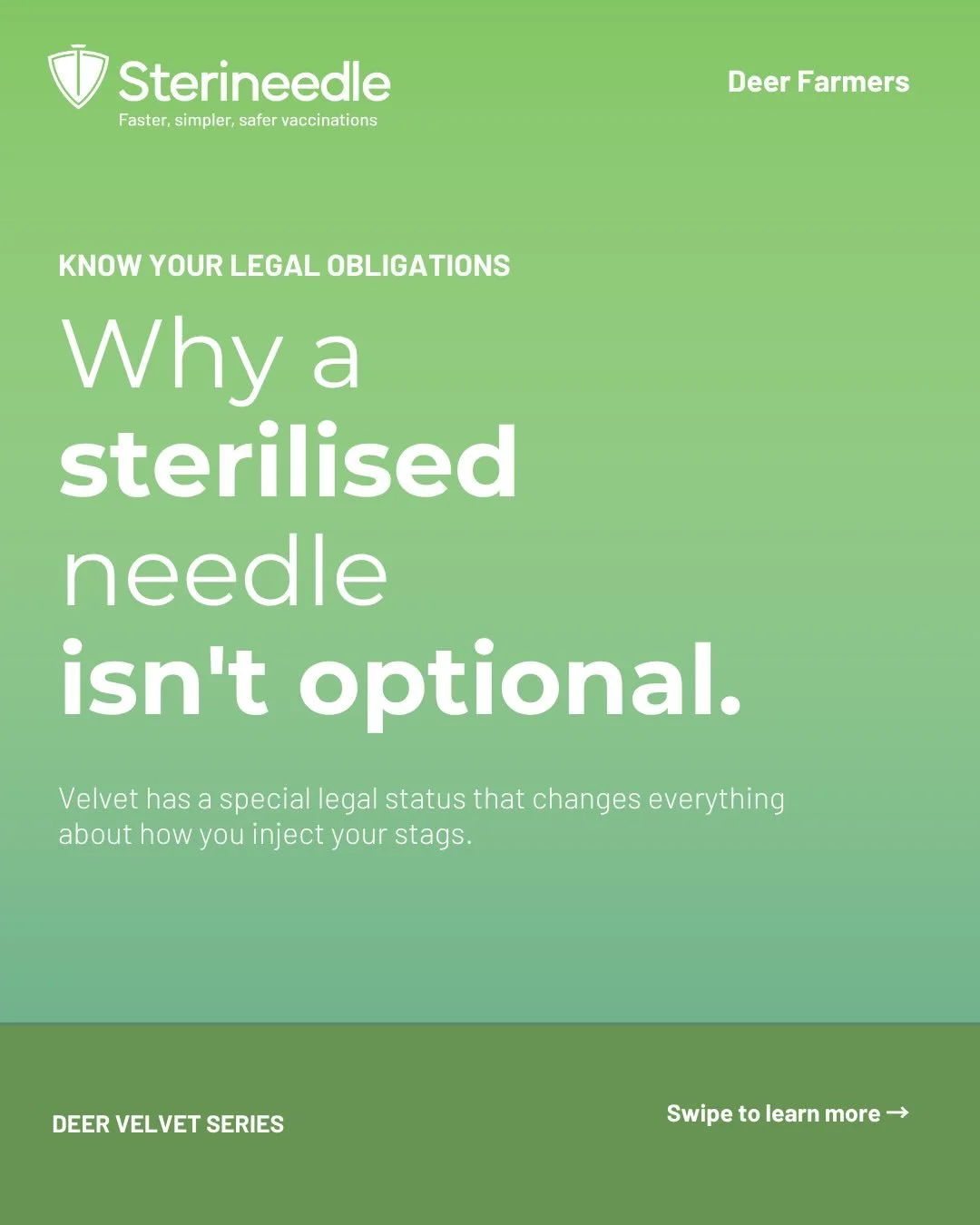 We know this isn&rsquo;t optional&hellip;

Velvet is a food product, so sterilised needles are part of compliance, not just best practice.

Stay informed. Stay compliant. Stay ahead.
