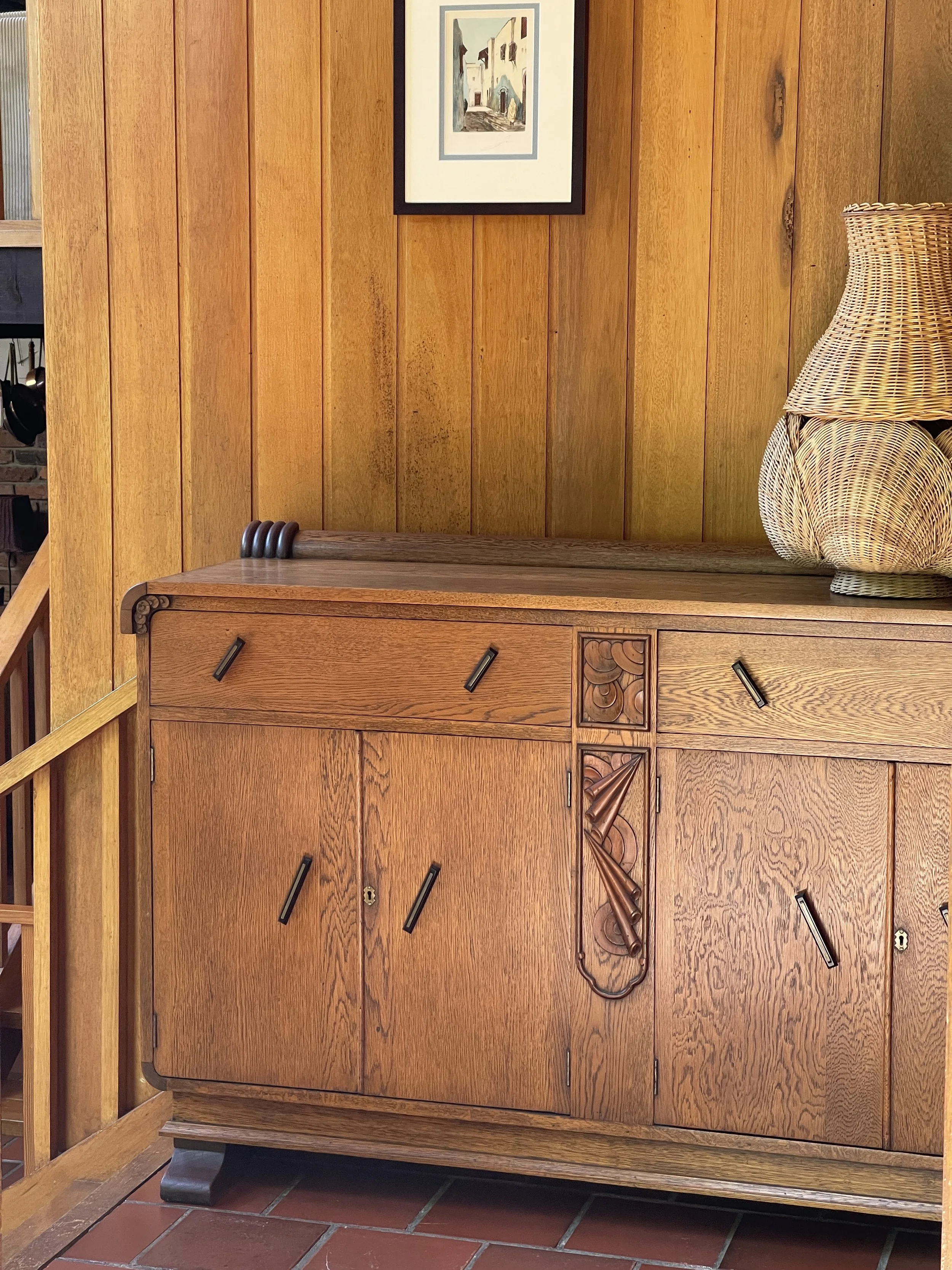 antique french oak sideboard