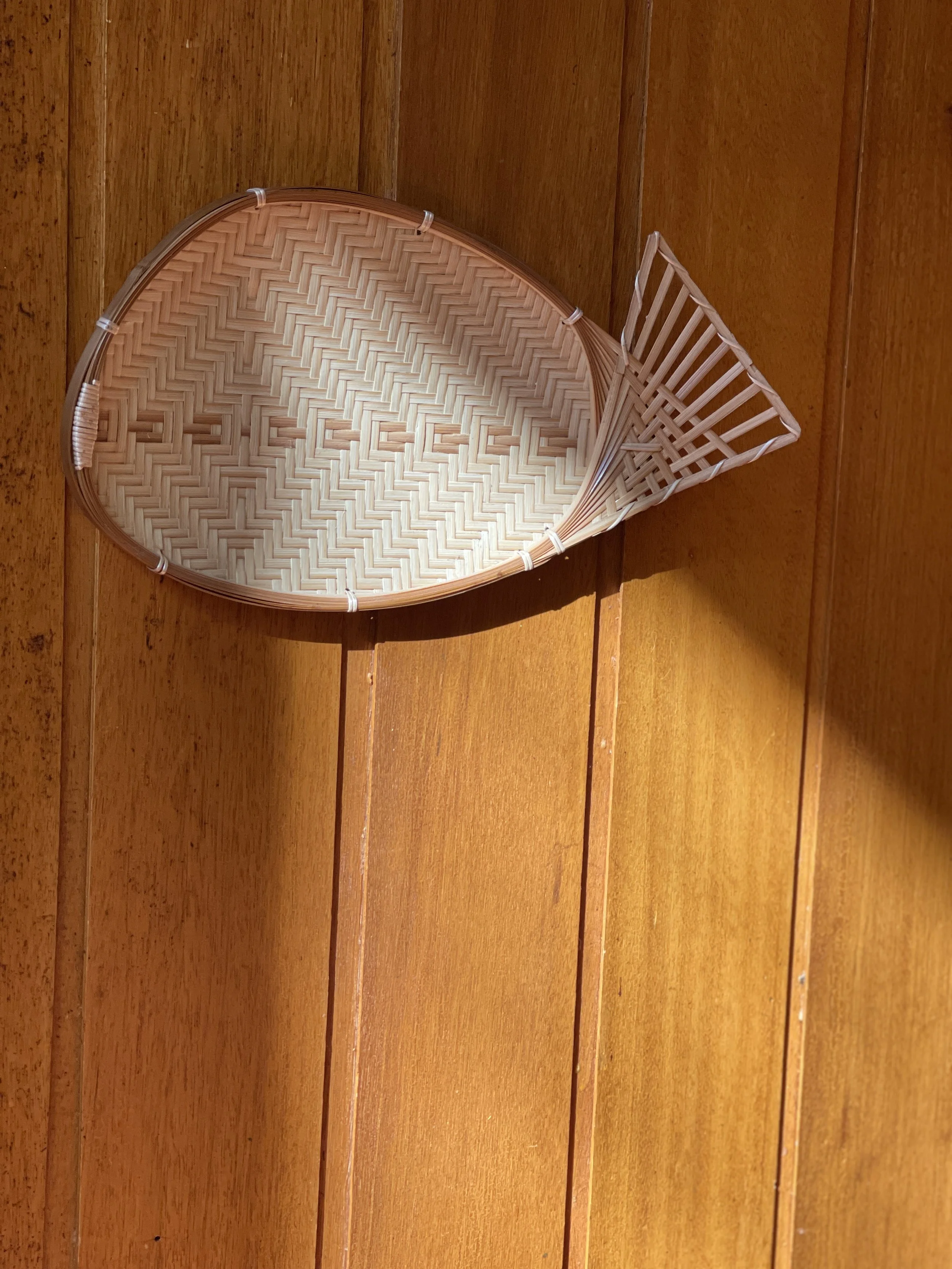 woven fish wall hanging