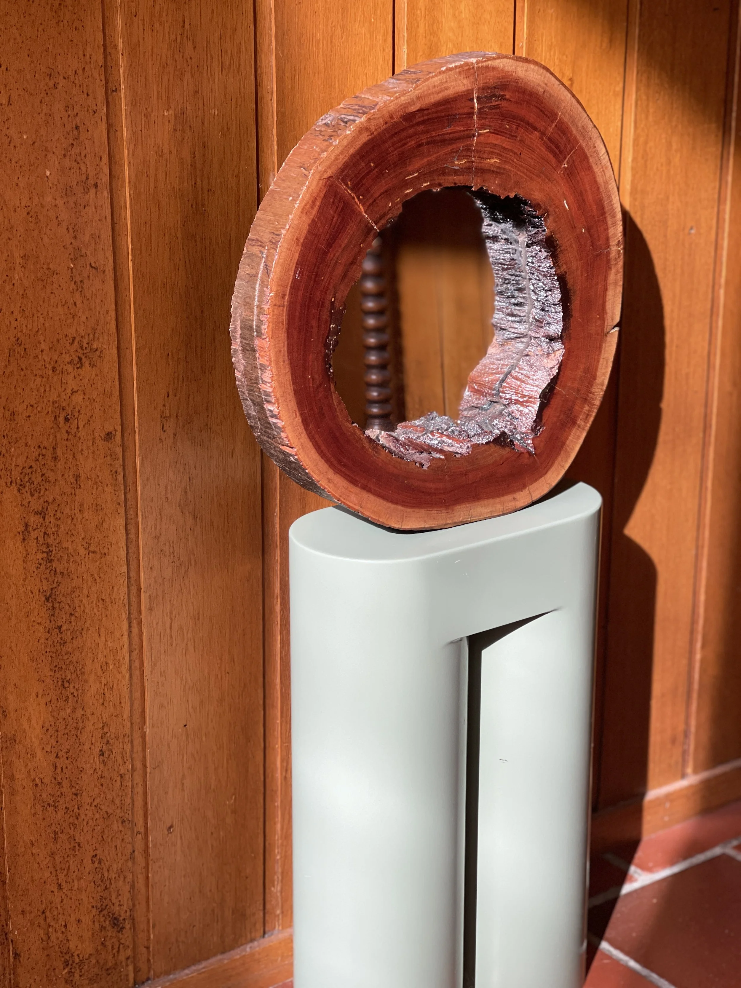 live edge timber wall mirror