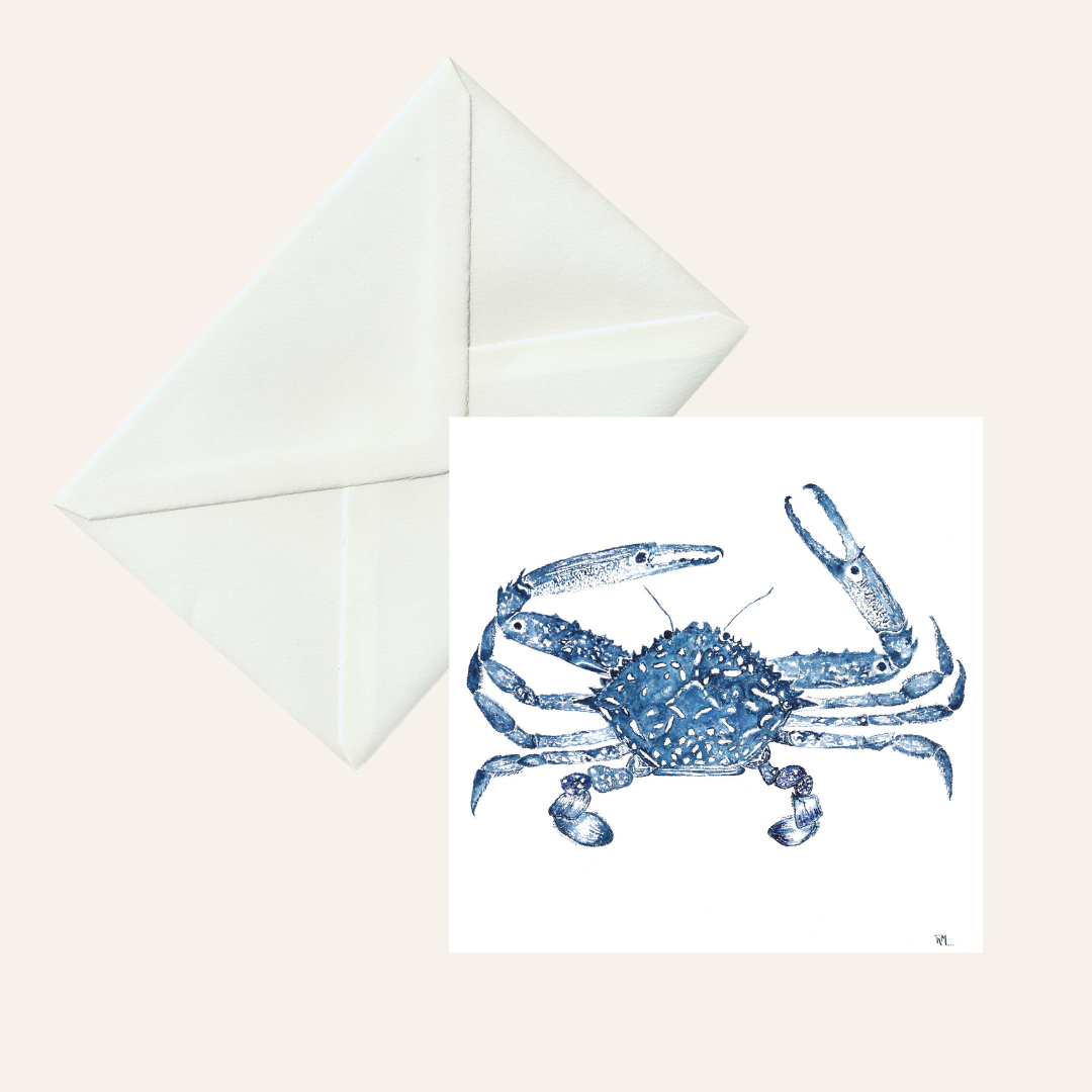 Greeting Card- Blue Manna Crab