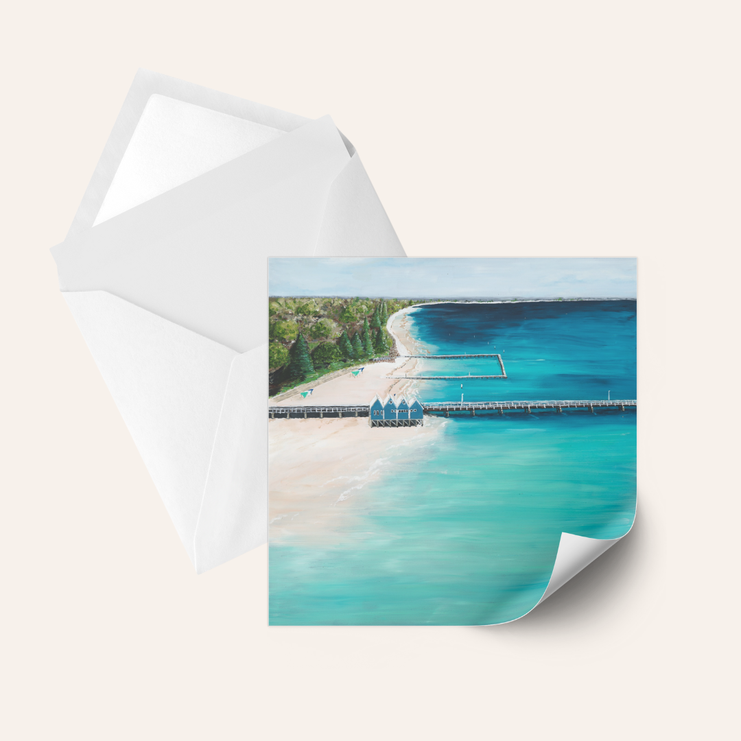 Greeting Card - Busselton Jetty Foreshore
