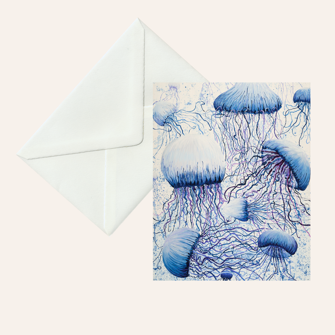 Greeting Card - Jellyfish Tangles