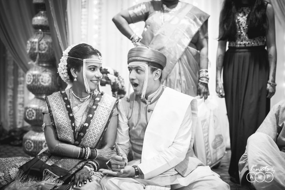 Maharashtrian Black and White Wedding