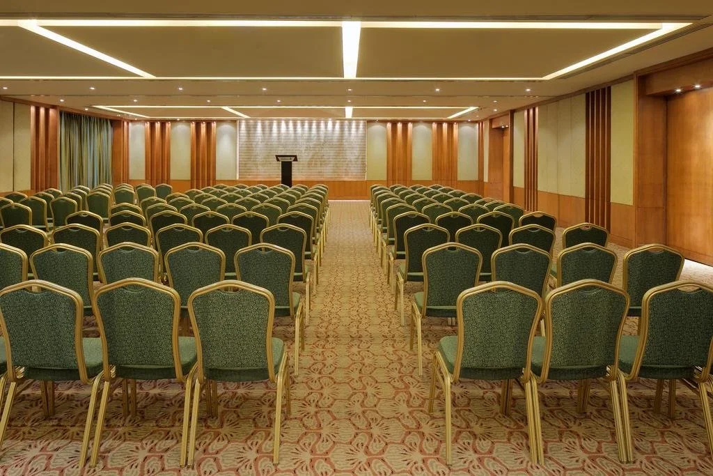 Conference hall in theatre seating at Radisson Blu Resort Alibaug