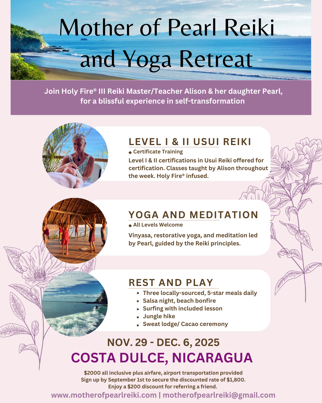 Usui Reiki and Yoga Retreat