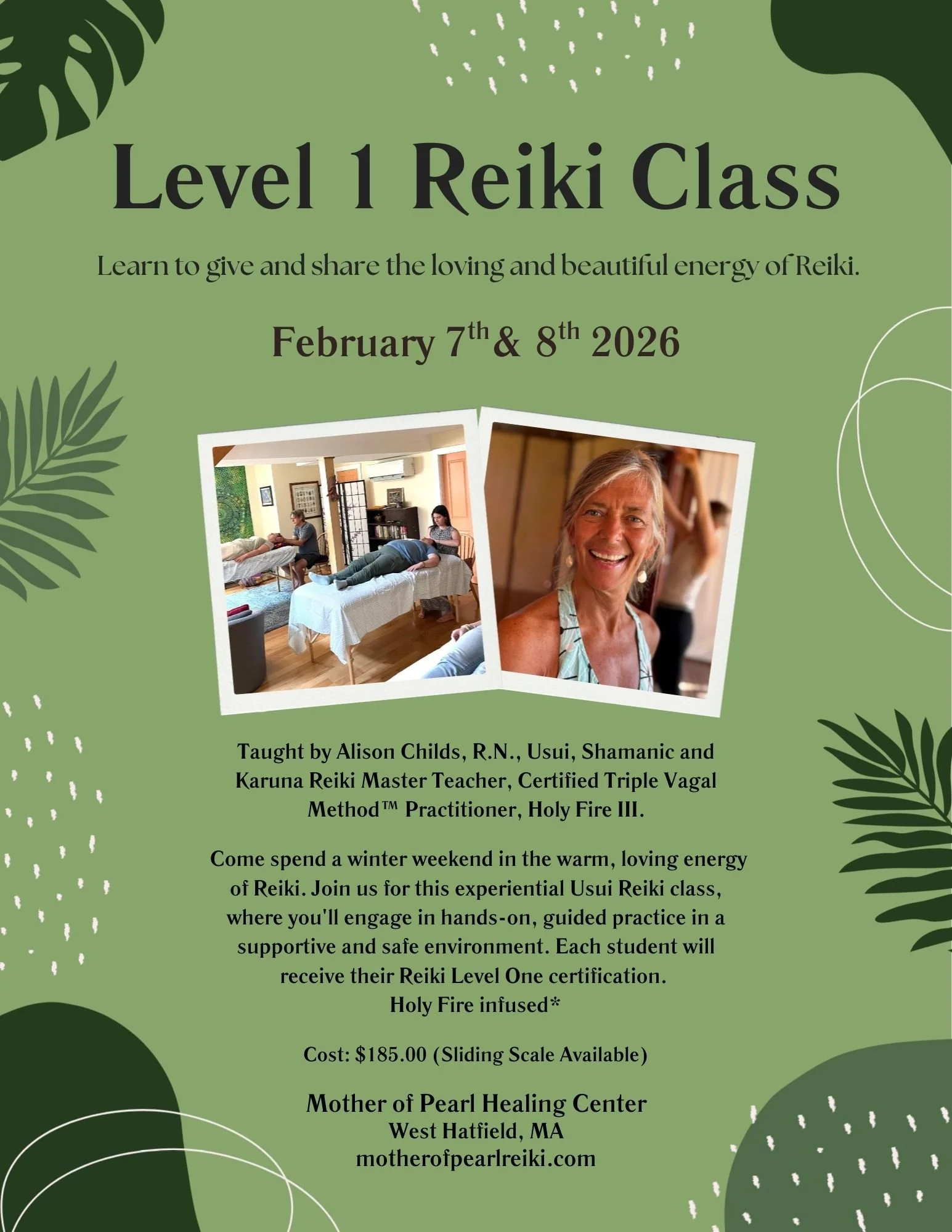 Level One Reiki Class 2026