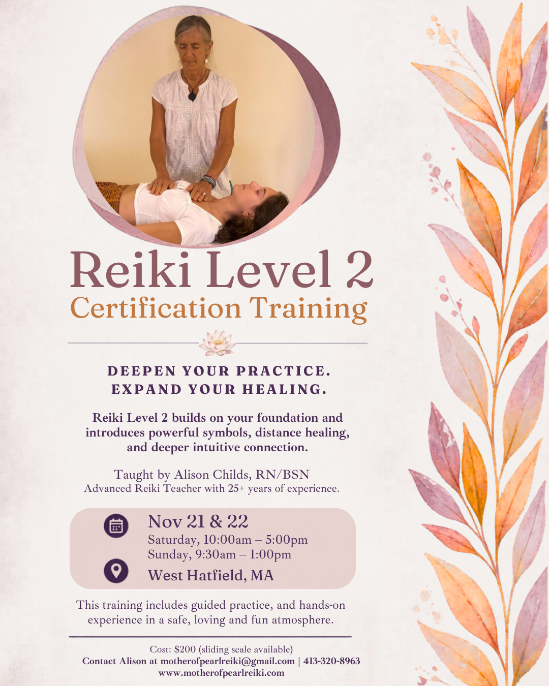 Level 2 Usui Reiki Class