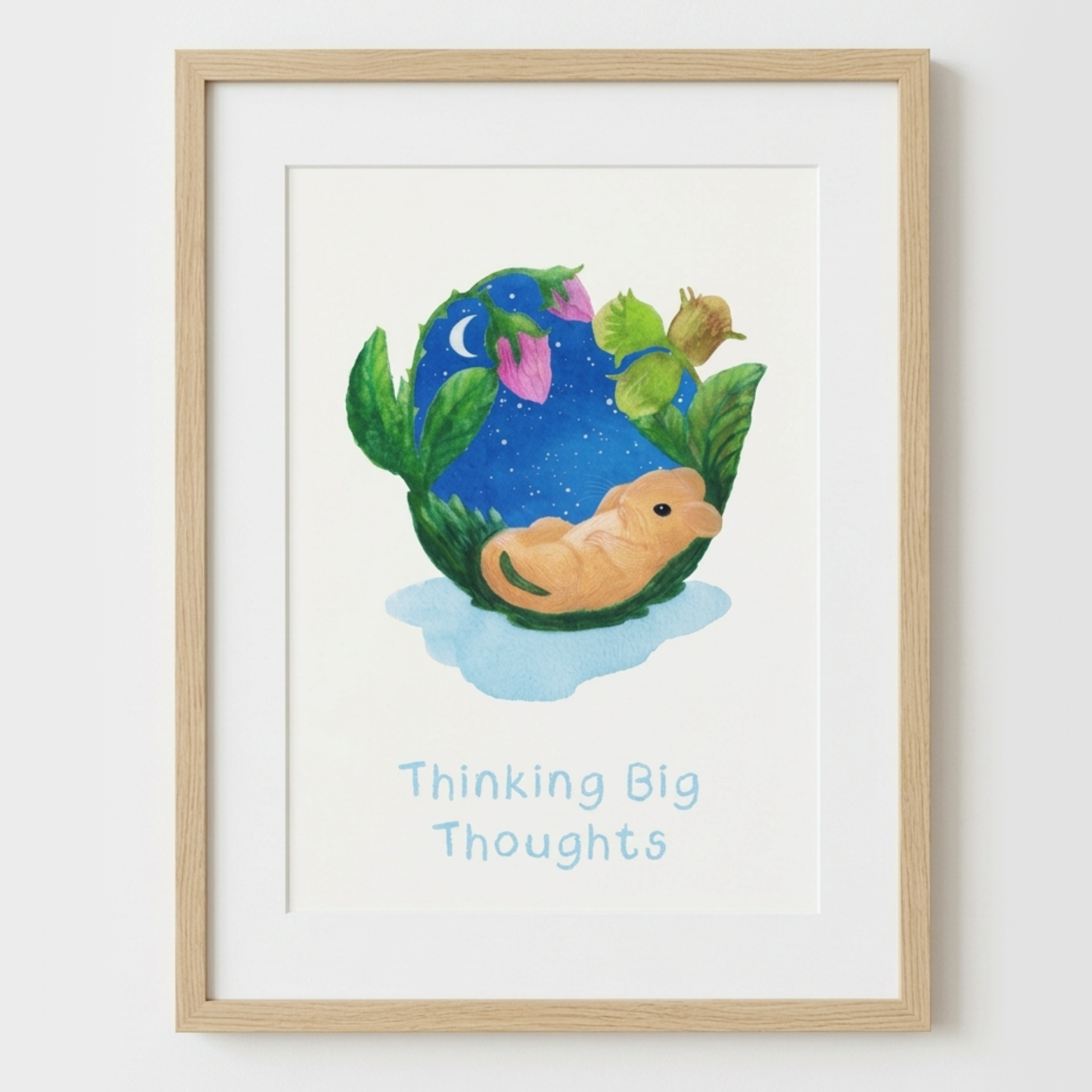 Little G - Thinking Big Thoughts - Art Print