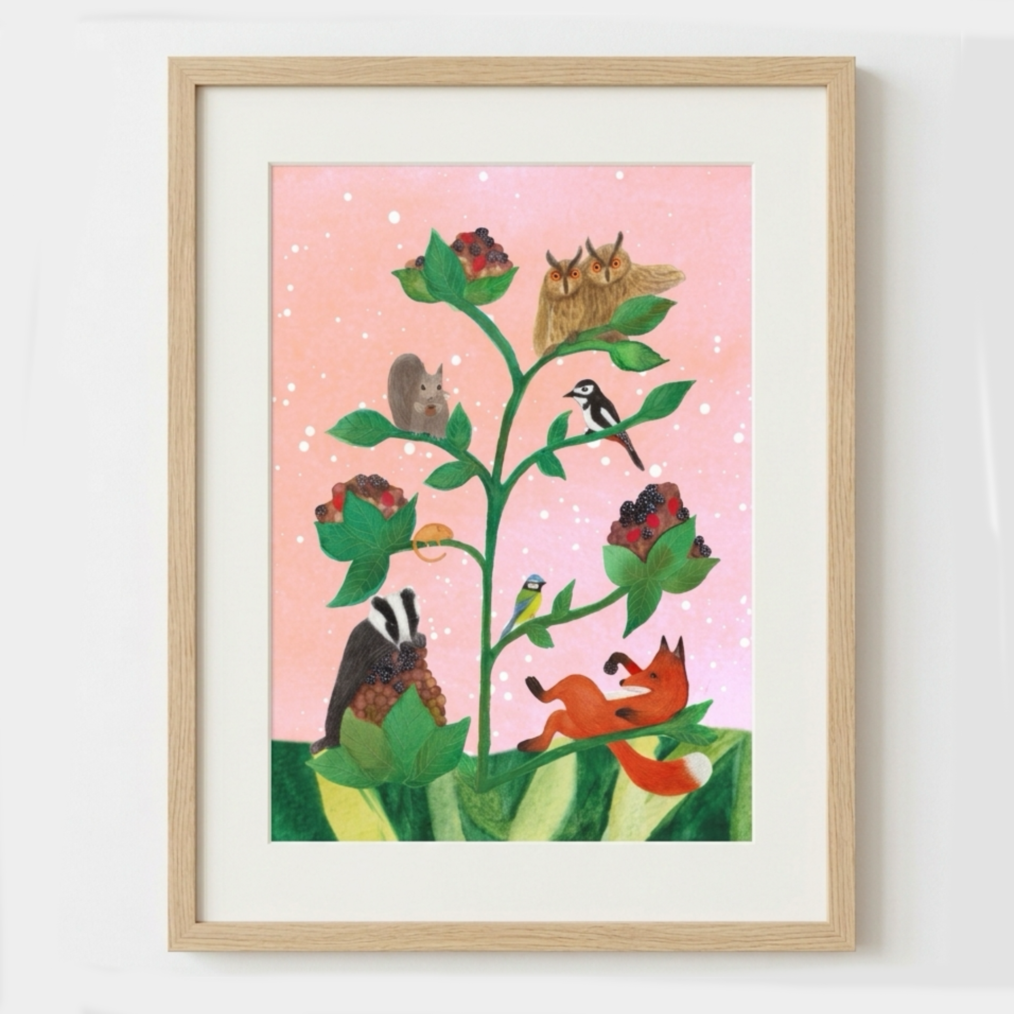 Little G’s Woodland Party Art Print