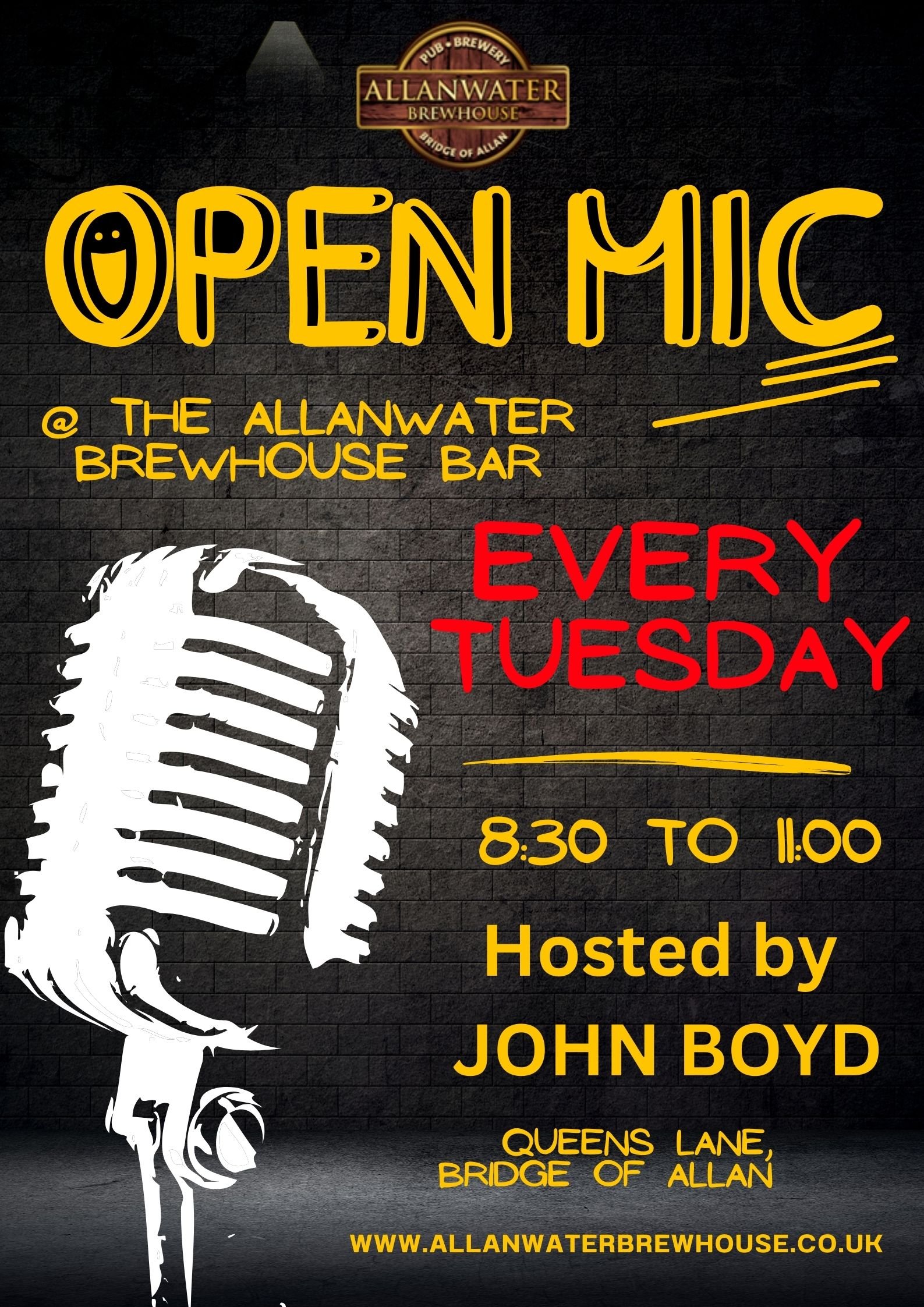 WEEKLY OPEN MIC SESSION