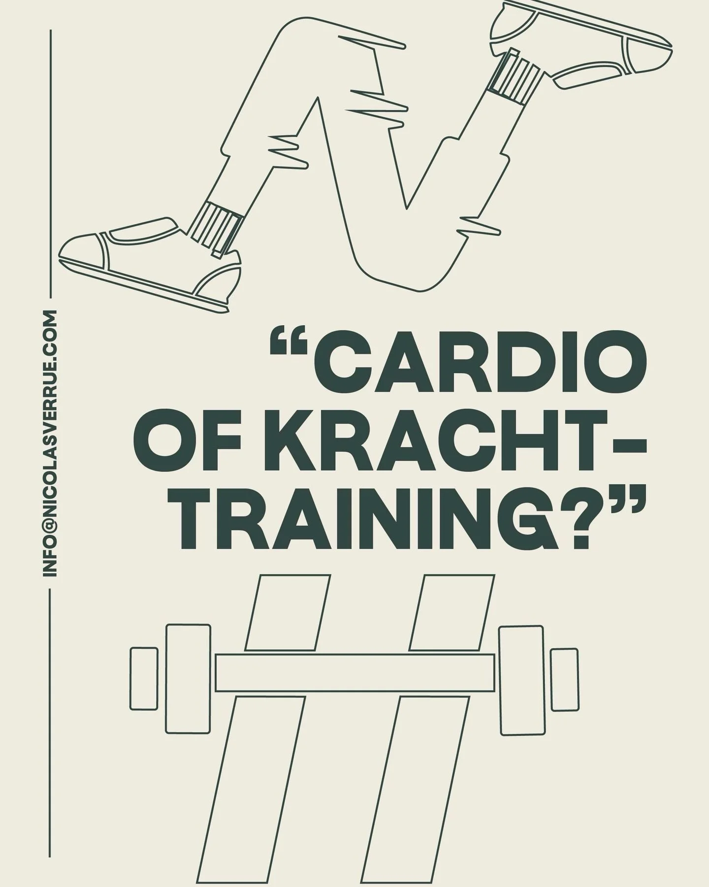 Cardio verbetert je conditie, maar krachttraining verandert je lichaam.

Minder focus op wat je verbrandt tijdens het sporten,
meer focus op wat je lichaam daarna voor je blijft doen.