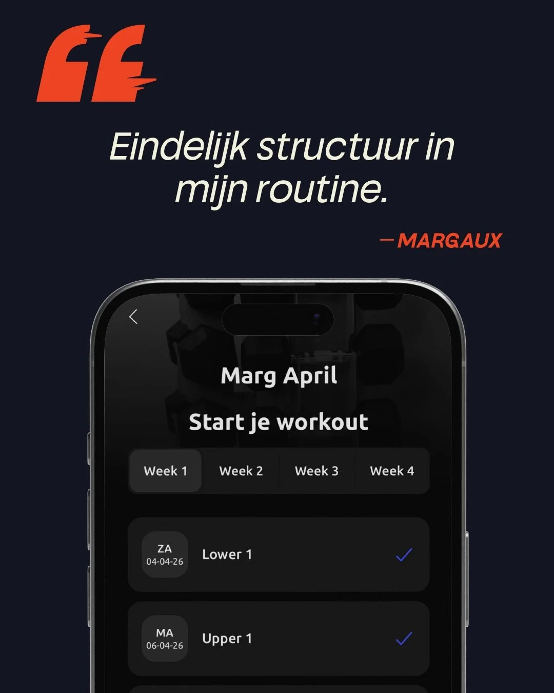 Ik zie veel mensen trainen op zelfstandige basis, maar vaak zonder een duidelijke rode draad of gericht plan.

Daarom is het als personal trainer ook belangrijk om mensen vanop afstand te kunnen begeleiden en ondersteunen. Met een plan op maat, afges