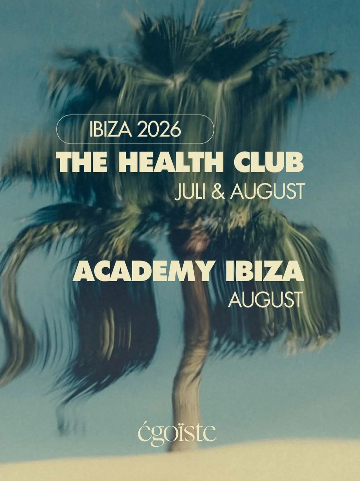 This summer, &eacute;go&iuml;ste takes over the island.

Imagine a two-month Pop Up plus an exclusive Pilates Academy in August.
We&rsquo;re not saying too much yet.
Just enough to know you&rsquo;ll want in.