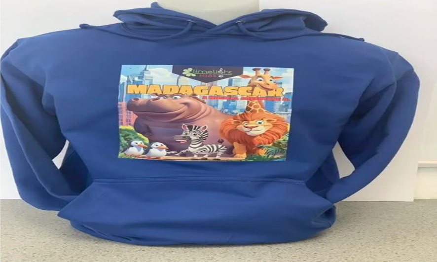 Custom Madagascar Hoodie for Limelight Kids!