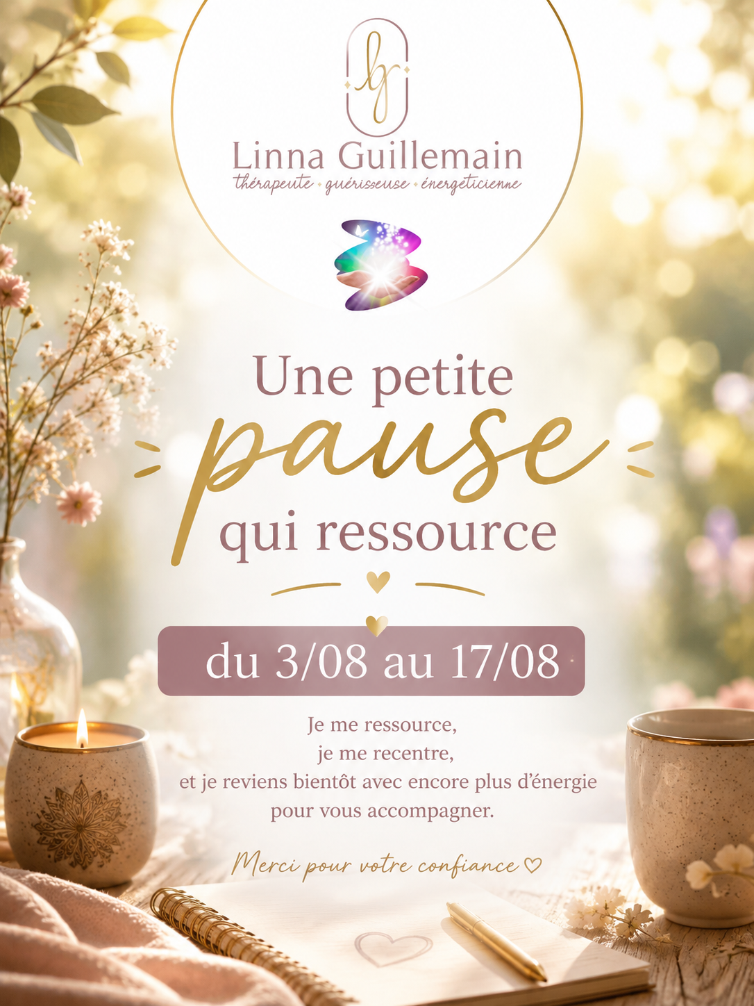 Une pause pour se ressourcer 