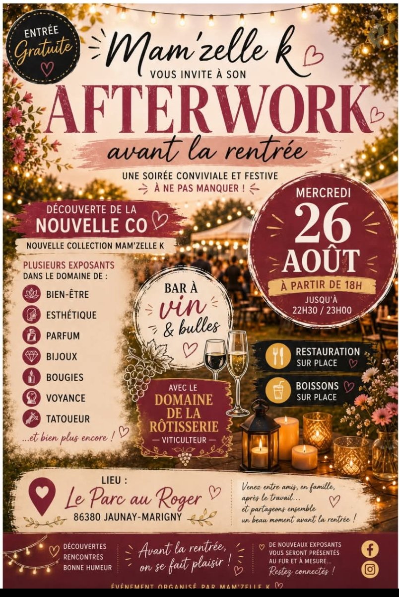 Soirée Afterwork ANNULÉ Reporté au jeudi 3 septembre 