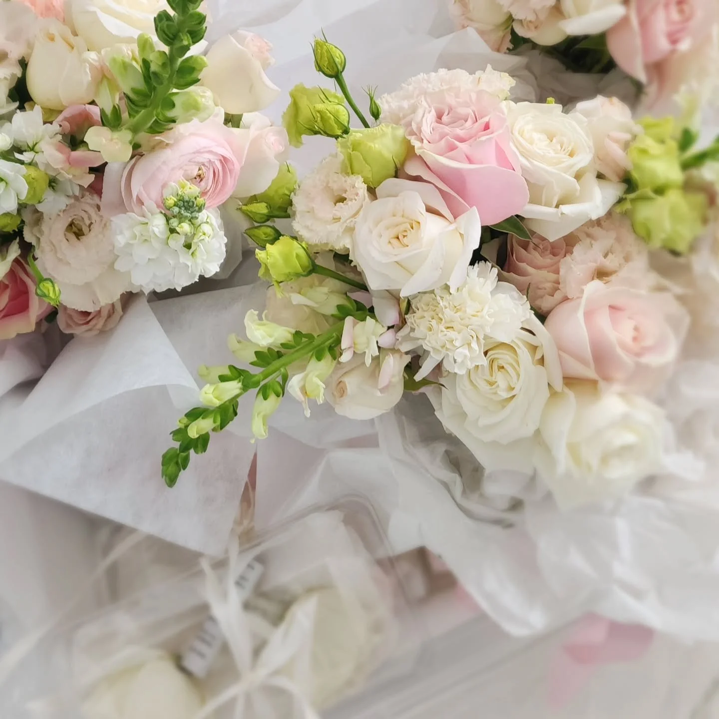The prettiest colour palette 🩷

Bouquets abd buttonholes heading off last Sunday 🌸

#weddingflowersbrisbane #pinkweddingflowers #weddingbouquets #brisbanebrides #weddingbouquets