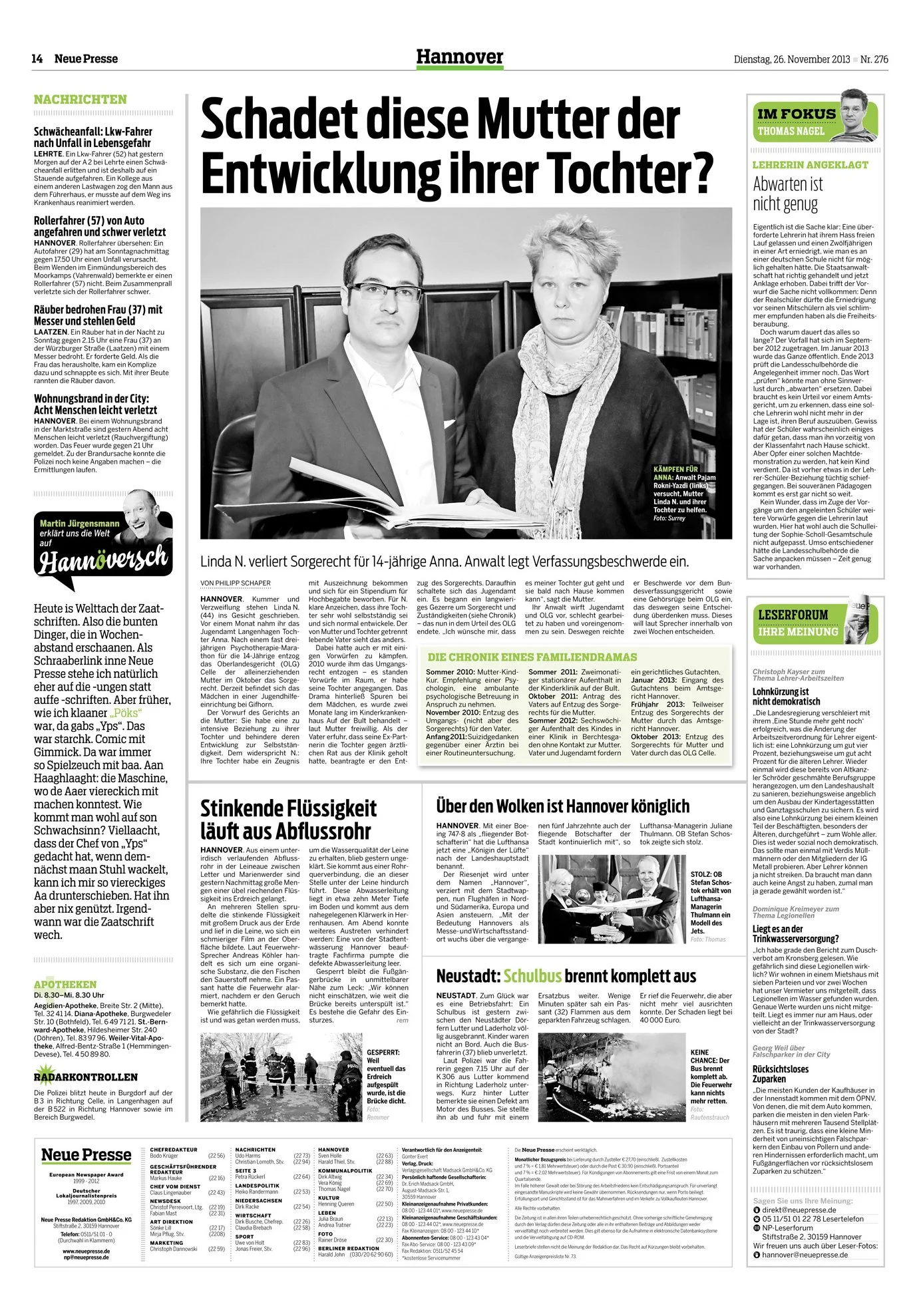 Erfolg vor dem Bundesverfassungsgericht. Mutter erhält Sorgerecht für ihre 14-jährige Tochter zurück.