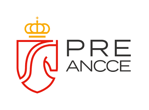 Logo con escudo y corona, con las palabras 'PRE' y 'ANCE' en letras negras.