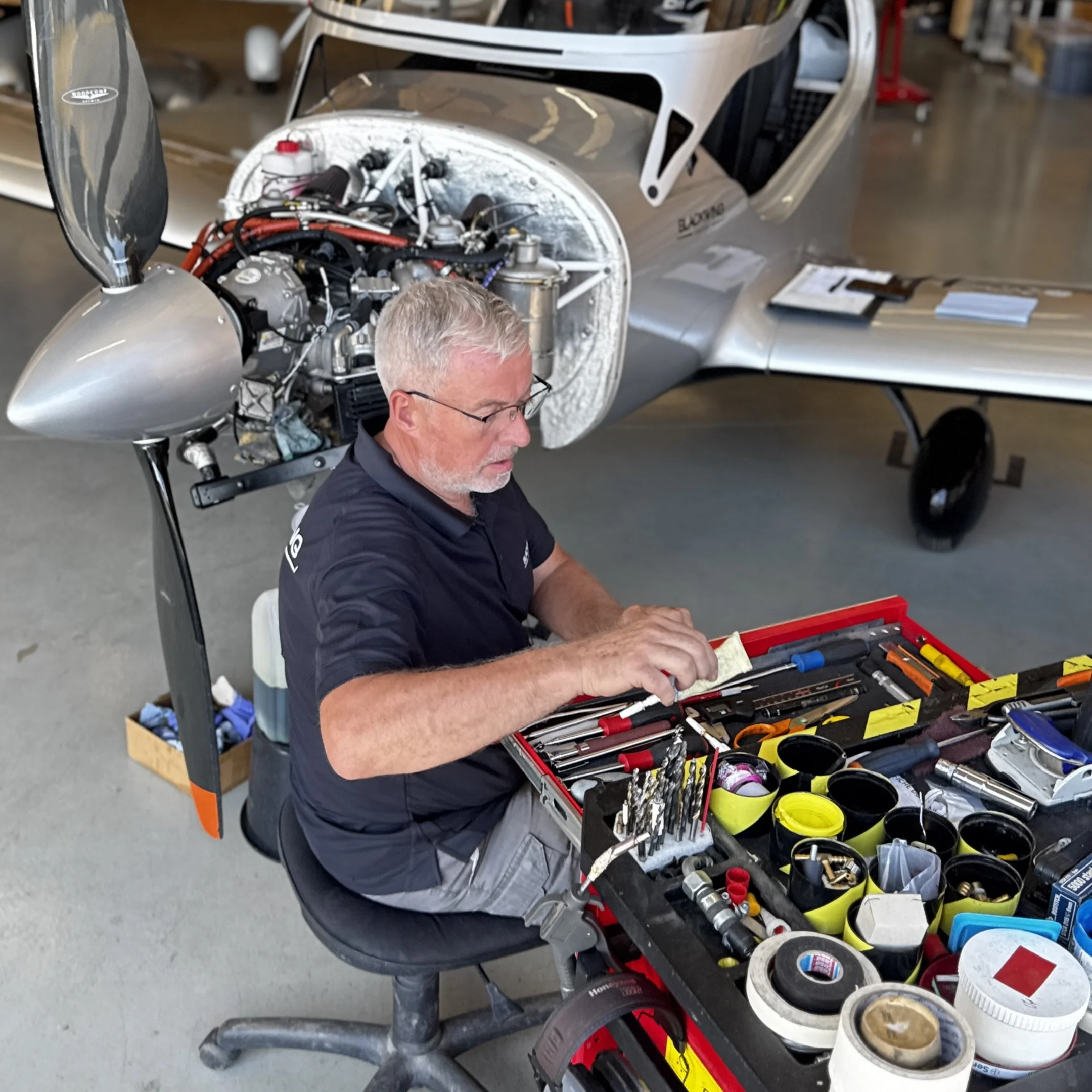 Behind the scenes in our workshop. 🔧⚙️

Meet St&eacute;phane, our certified mechanic. From scheduled maintenance and inspections to engine work, avionics and repairs, he makes sure your aircraft stays safe and reliable.

Our workshop in Valenciennes