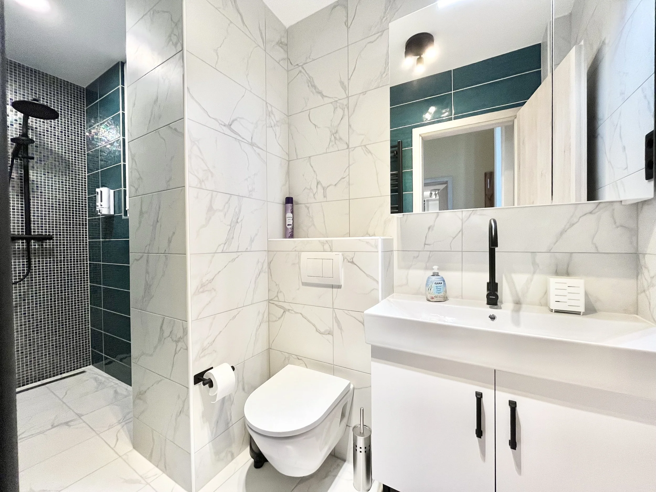 Bathroom with walk-in shower