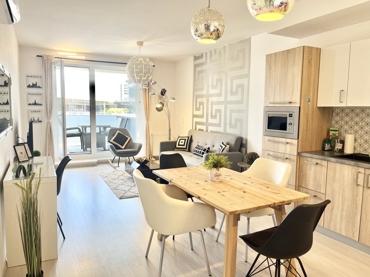 Spaceous Dining Area And Living Room
