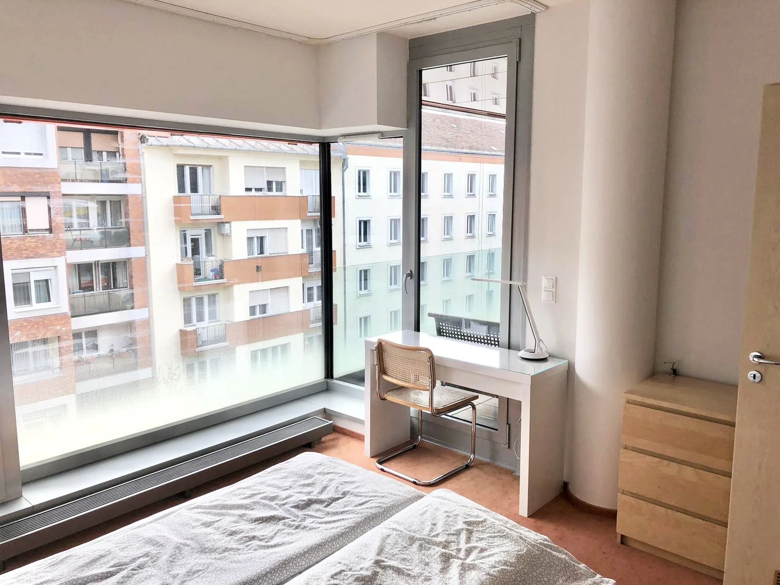 bedroom with view