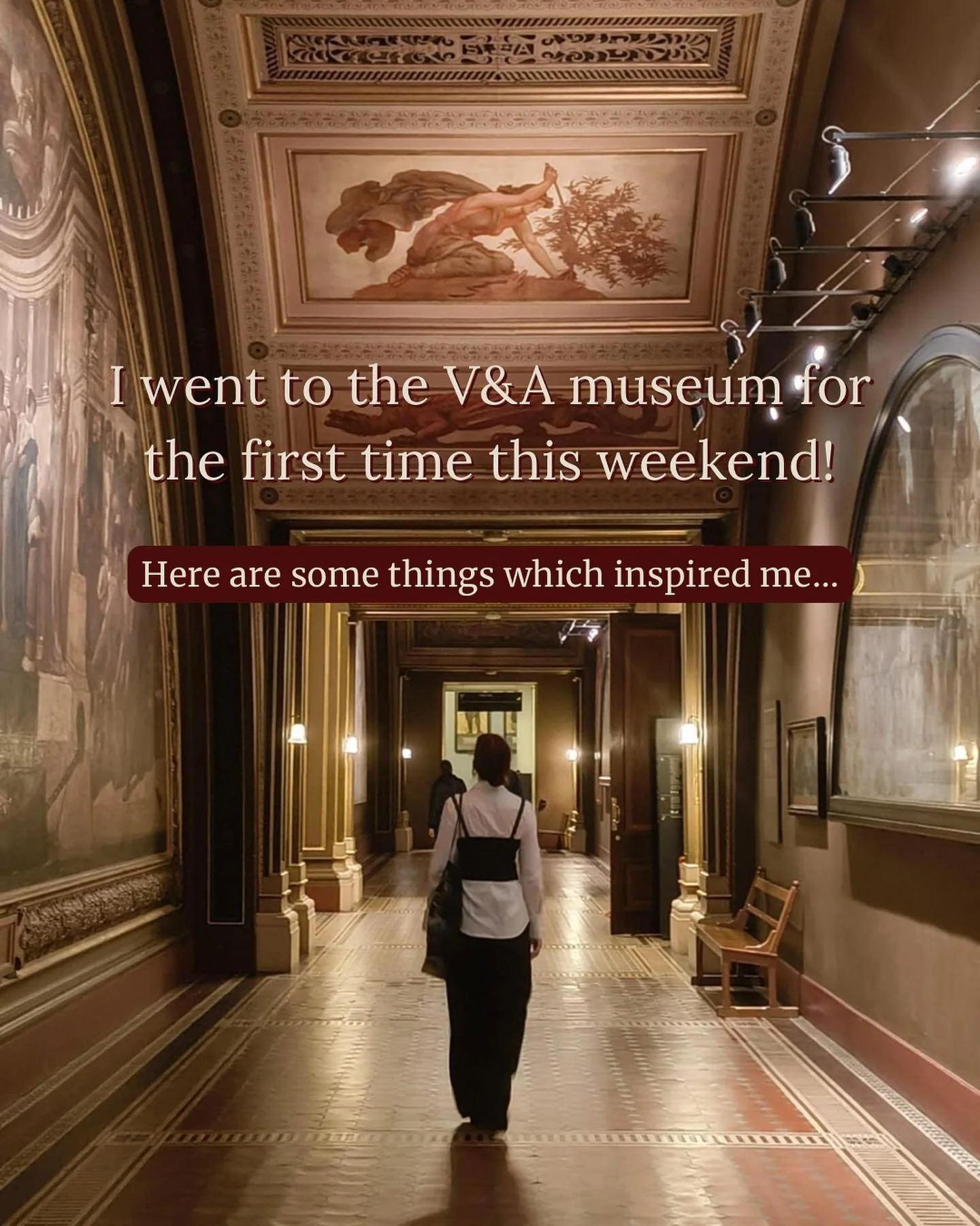 I was in London for 48 hours over the weekend because the two best people I know got married!!!!!! I have absolutely zero pictures from the wedding, but I did manage to get to the Victoria and Albert museum briefly before my flight back ❤️ Here are s