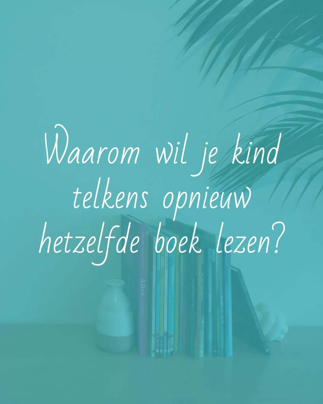 Waarom willen kinderen telkens opnieuw hetzelfde boek lezen?

Omdat herhaling rust biedt.

♡ Ze weten al wat er komt

♡ De woorden klinken vertrouwd

♡ De prenten voelen veilig

En ja &hellip; de kans is groot dat jij het boek intussen al 100 keer vo
