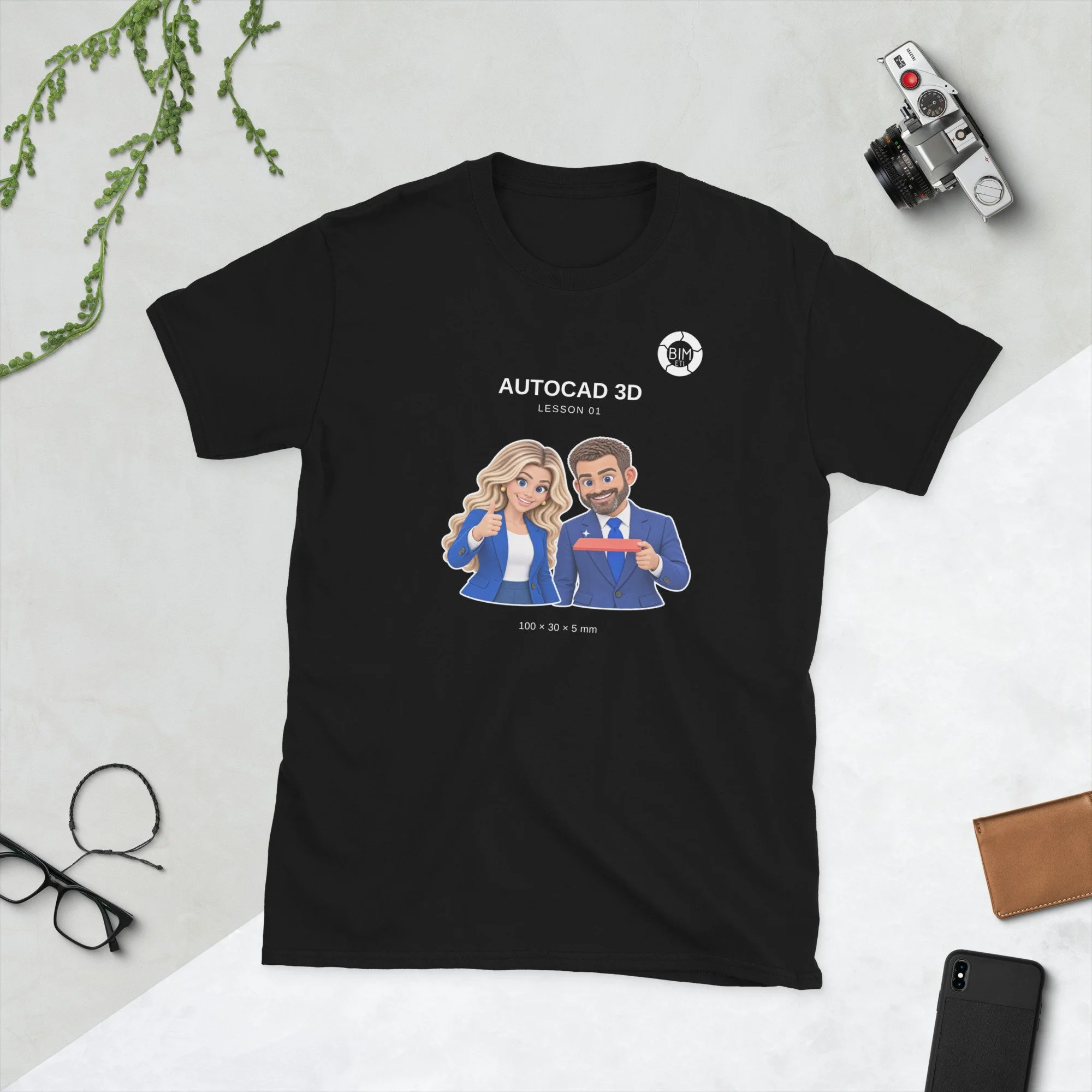 BIMETI AutoCAD 3D — Lesson 01 T-Shirt [C-AUTOCAD3D-L01]