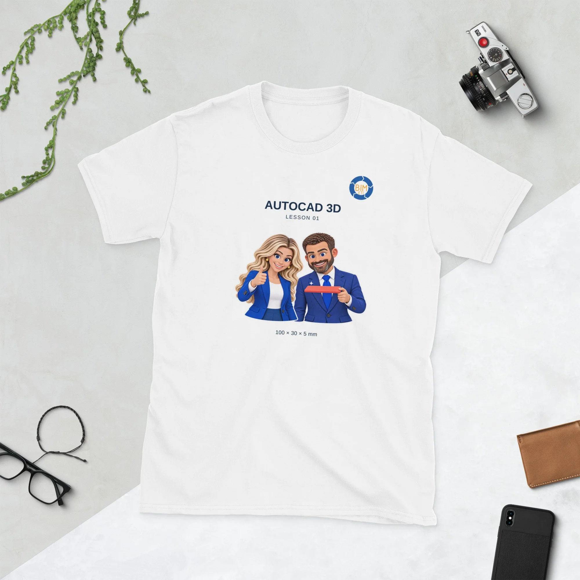 BIMETI AutoCAD 3D — Lesson 01 T-Shirt [C-AUTOCAD3D-L01]