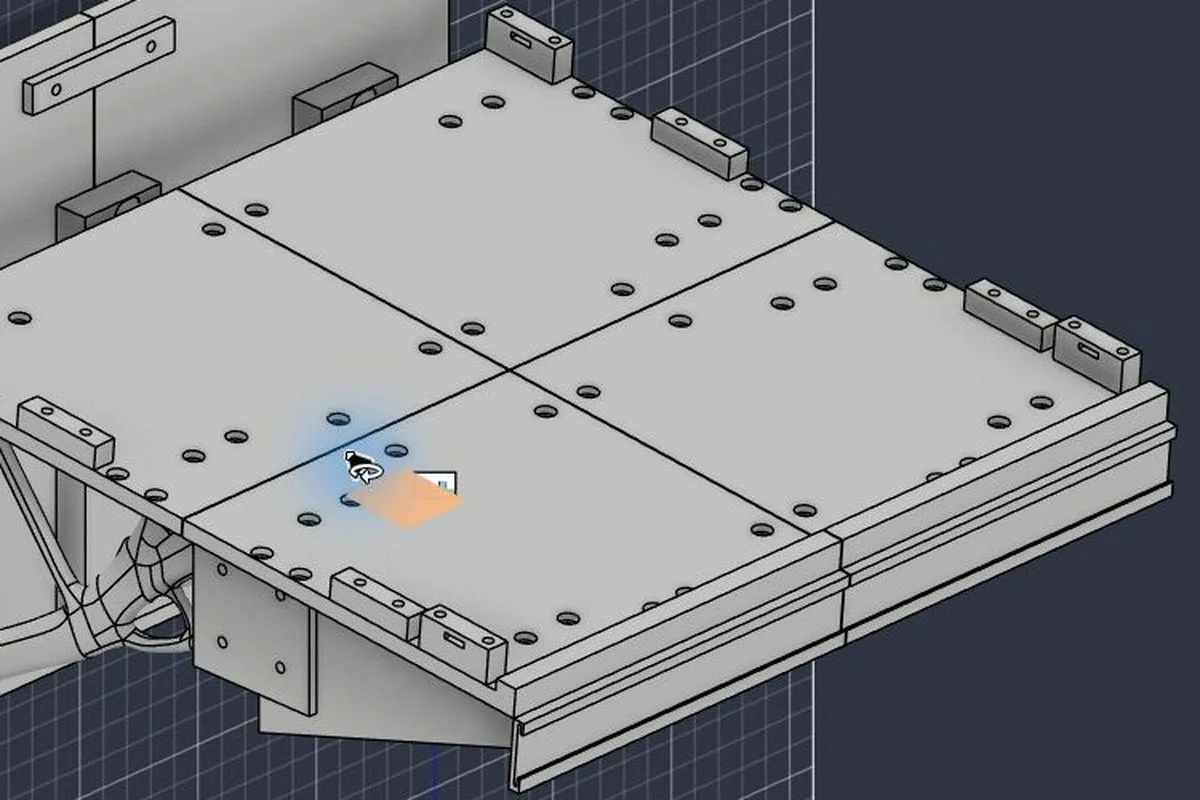 The first generative ribs join the assembly