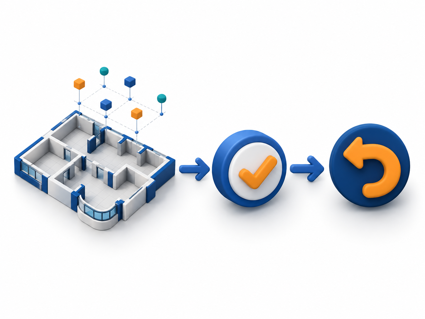 Original 12 October 2026 clay-style conceptual illustration: Mira: six documentation skills with transaction controls. Not a product screenshot or verified project model.