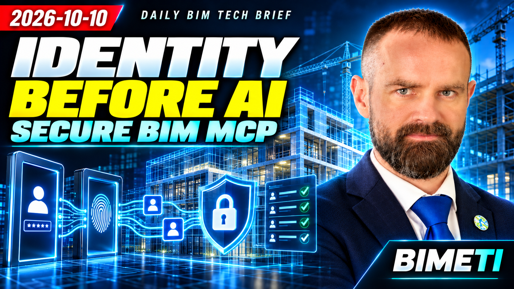 Original BIMETI Daily BIM Tech Brief thumbnail for 10 October 2026: Identity Before Agentic BIM.