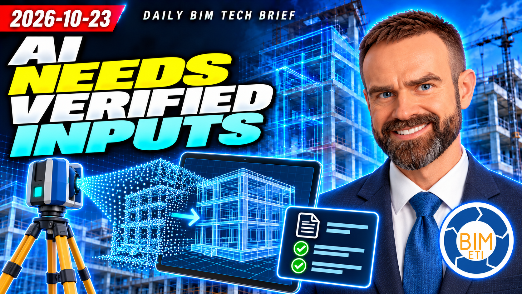 Original BIMETI thumbnail for 23 October 2026: AI Needs Verified Inputs.