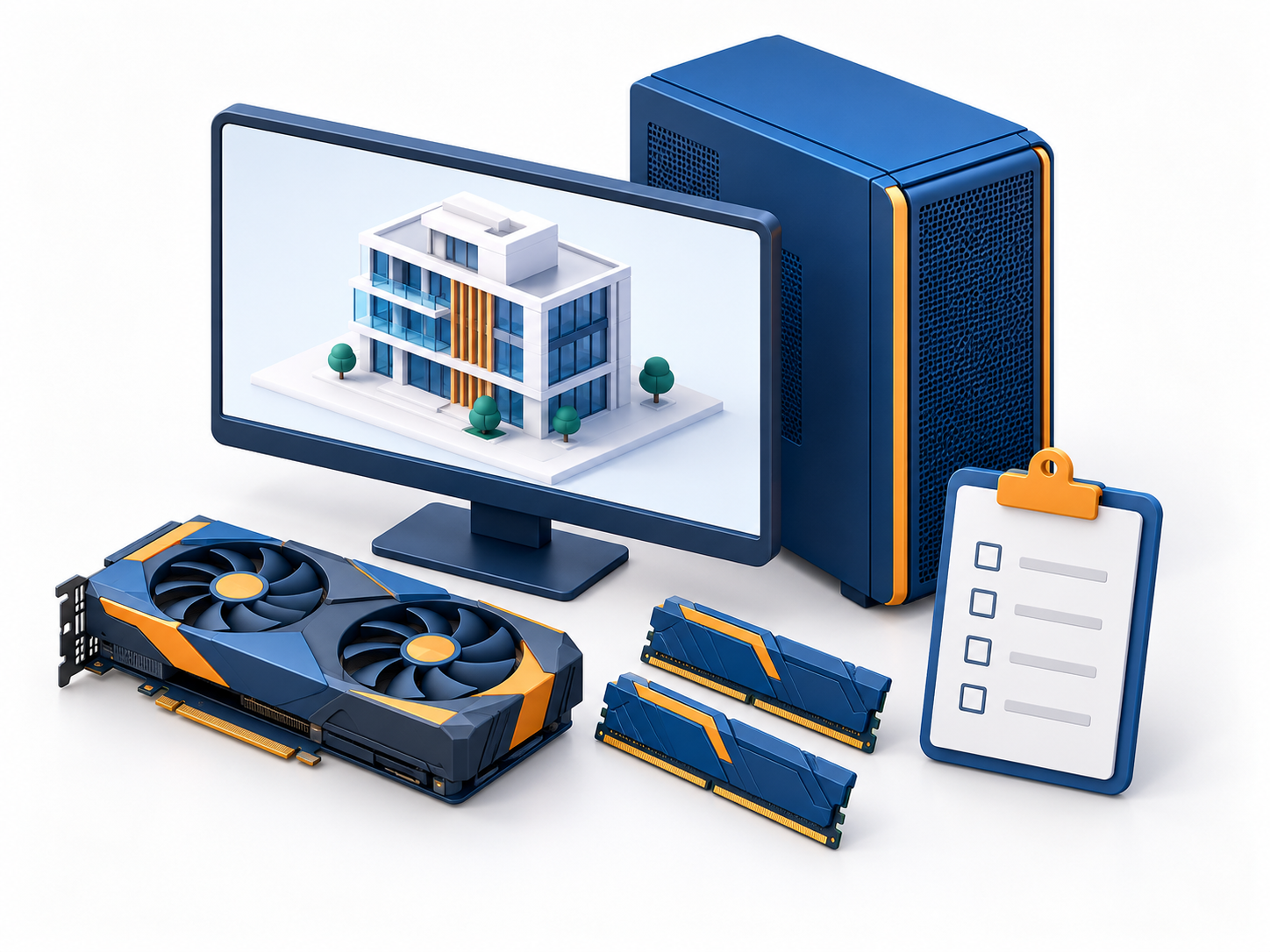 Original 12 October 2026 clay-style conceptual illustration: Workstation compatibility is a deployment gate. Not a product screenshot or verified project model.