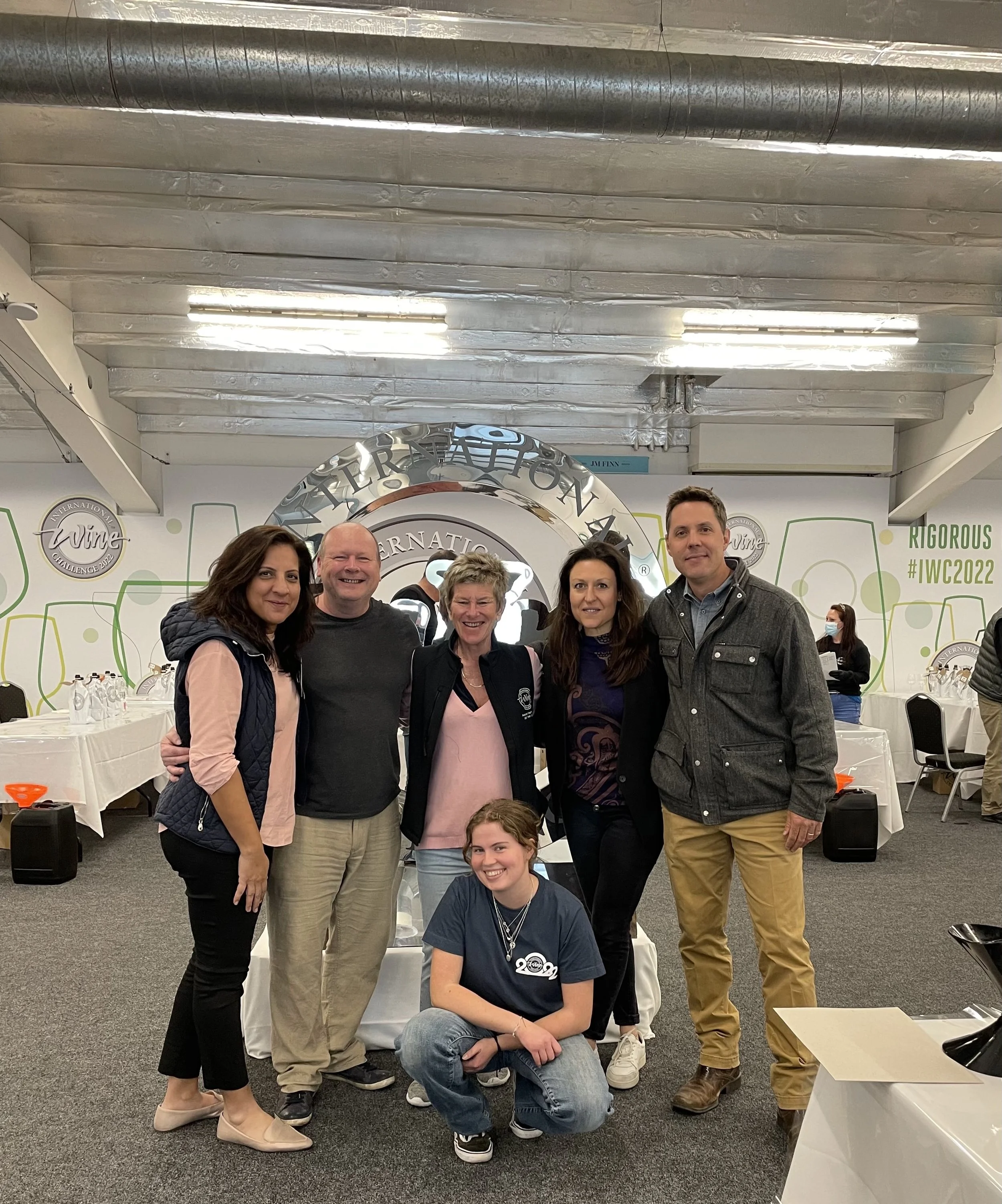 Nimmi Malhotra and other judges at the International Wine Challenge