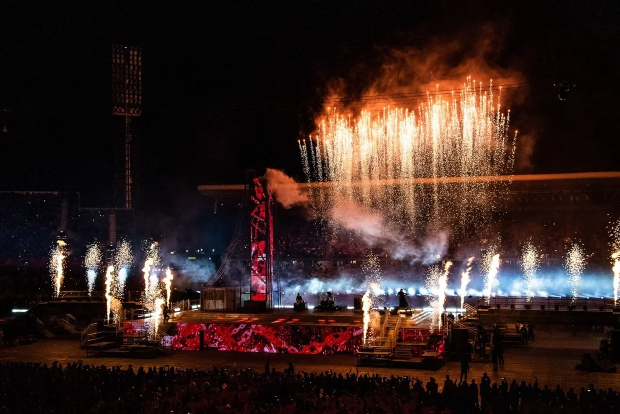 Black Sabbath at the Commonwealth Games Closing Ceremony, Birmingham 2022, Ozzy Osbourne. Stage, video and motion design for concerts.