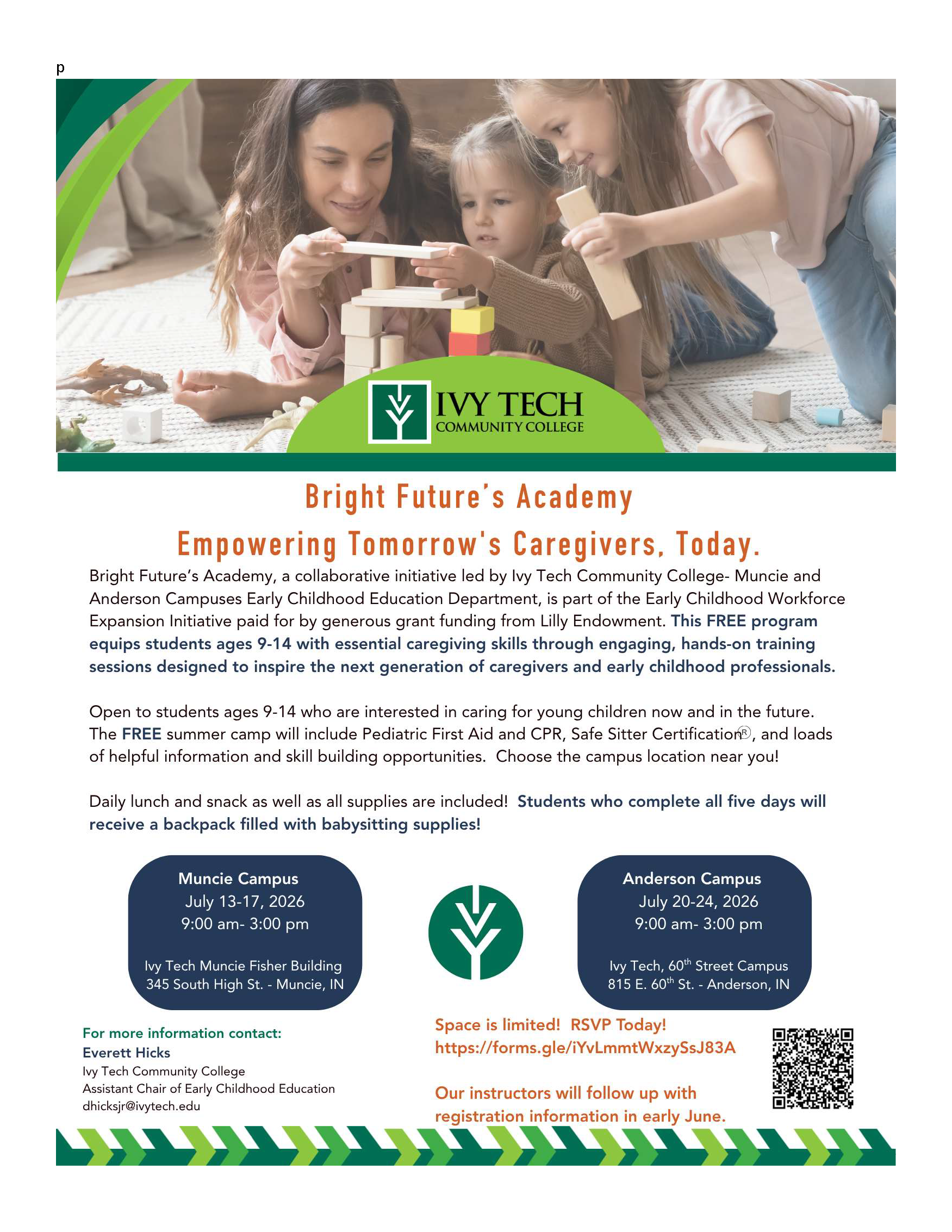 Bright Future’s Academy (many dates to choose from)