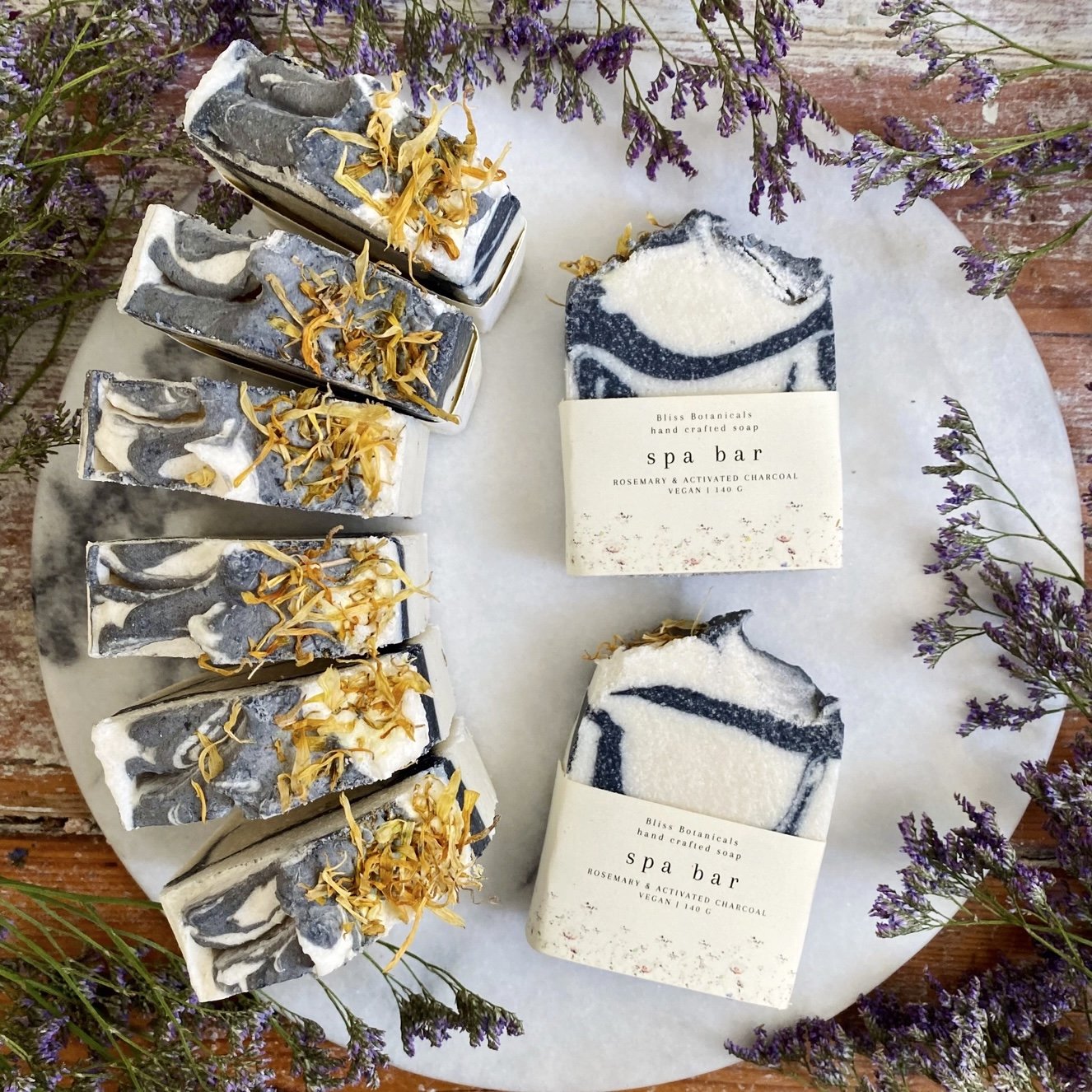 Rosemary and Activated Charcoal Spa Soap