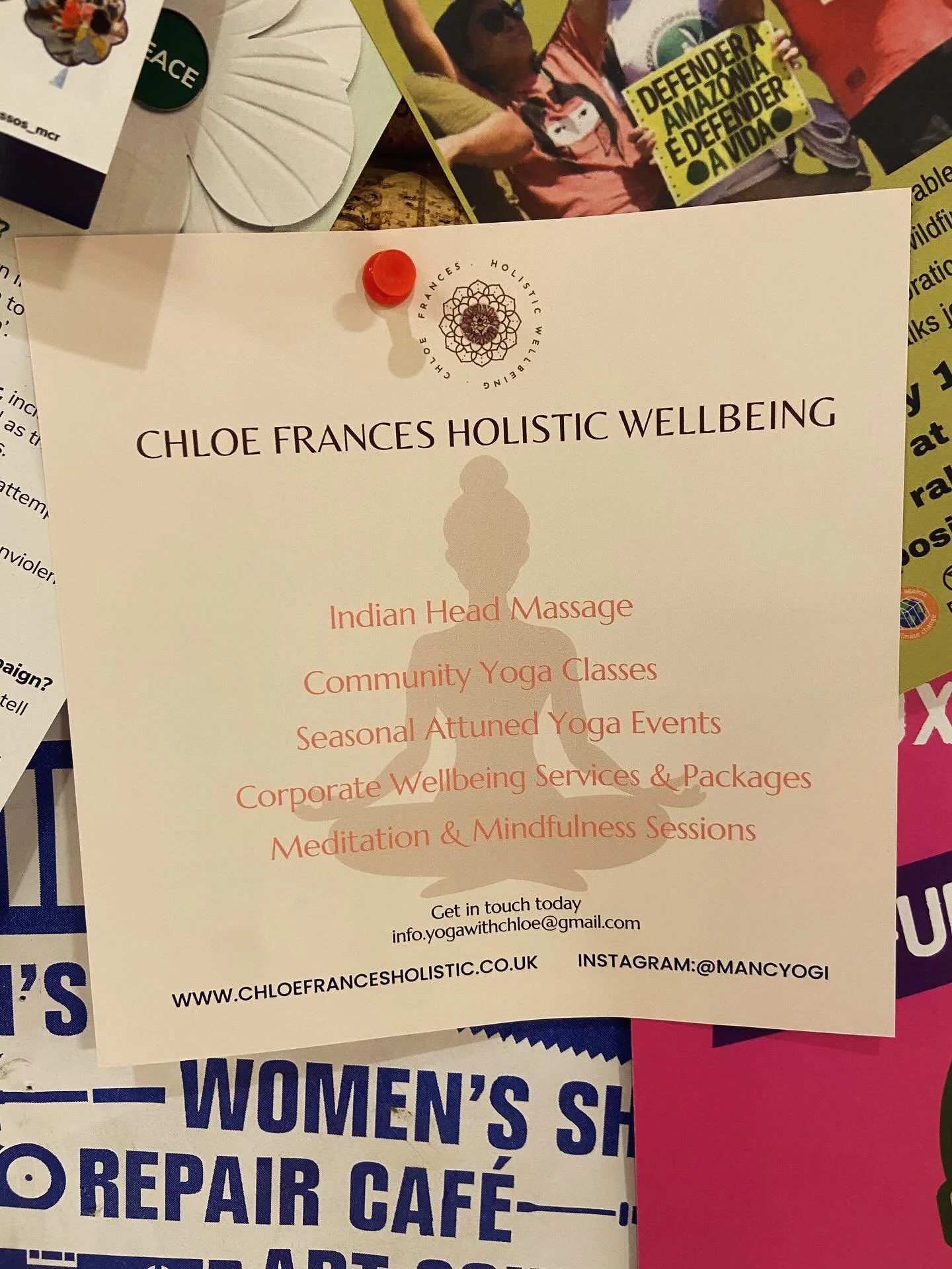 🗞️💫
Leaflets are up around Chorlton, have you noticed any? 🙈 

It&rsquo;s been years since I&rsquo;ve done any paper advertising and social media is getting so loud I&rsquo;m taking it back to basics 💛

Let me know if you&rsquo;ve spotted any any
